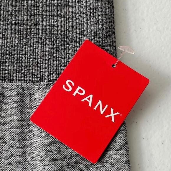 Spanx Seamless Sculpt Leggings Shapewear in Spacedye Cloudy Grey Medium NWT - Picture 8 of 13